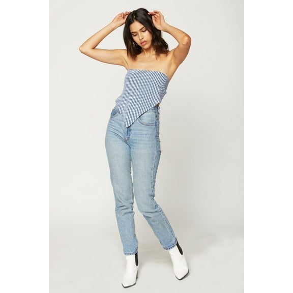 Jessie Crop - Gingham Blues - L