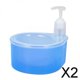thumbnail image 1 of 2x Dispensador de Jabón Y Soporte para Fregador, Botella con Bomba de Líquido, Dispensador de Jabón para Lavar Platos de Fregadero para El Hogar, Baño 2 piezas, 1 of 8