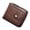 Coffee, variant on Rupoun Men's Genuine Leather Bifold Wallet Vintage Short Zip Design with Multi Card Slots & ID Window Coffee (5.12 x 3.94 x 1.18 inches / 13.00 x 10.00 x 3.00 cm) RFID Blocking Wallet for Men