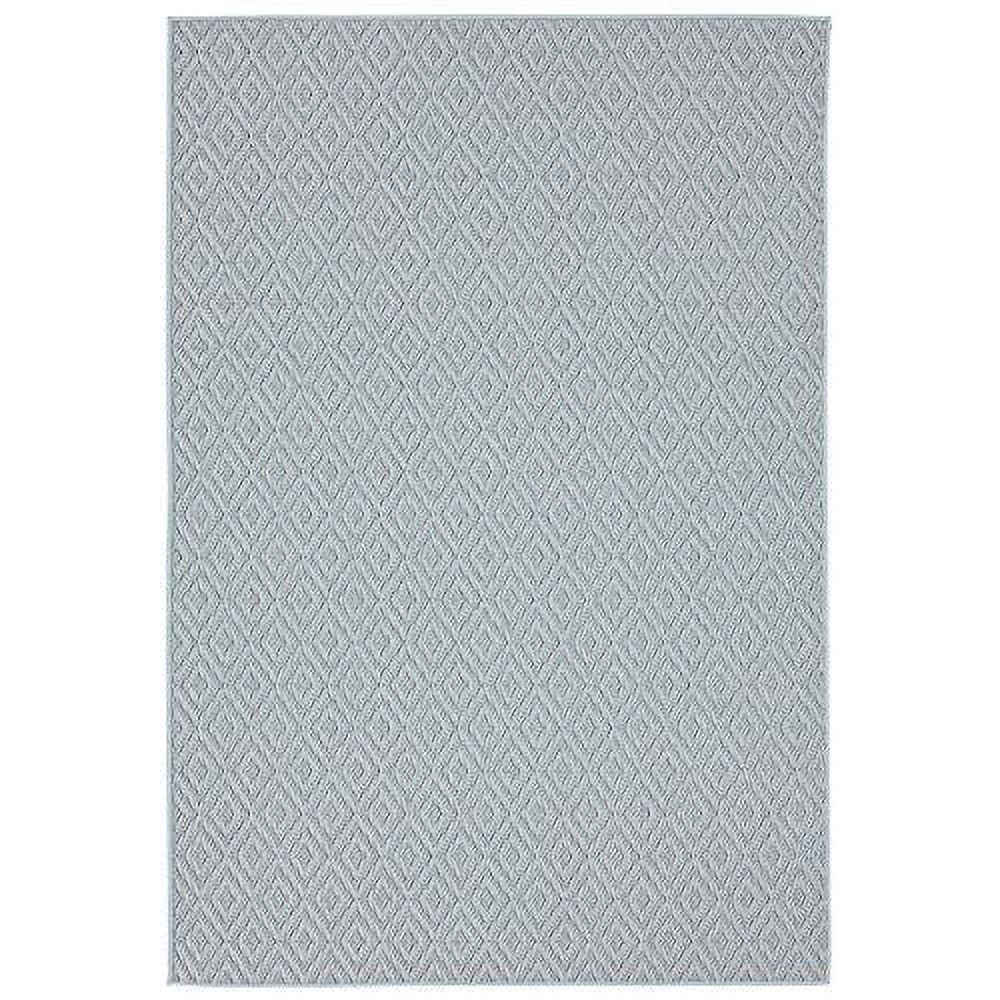 Home Dynamix Tripoli Lydia Modern Diamond Indoor/Outdoor Area Rug, Blue/Cream, 6'6"x9'6"