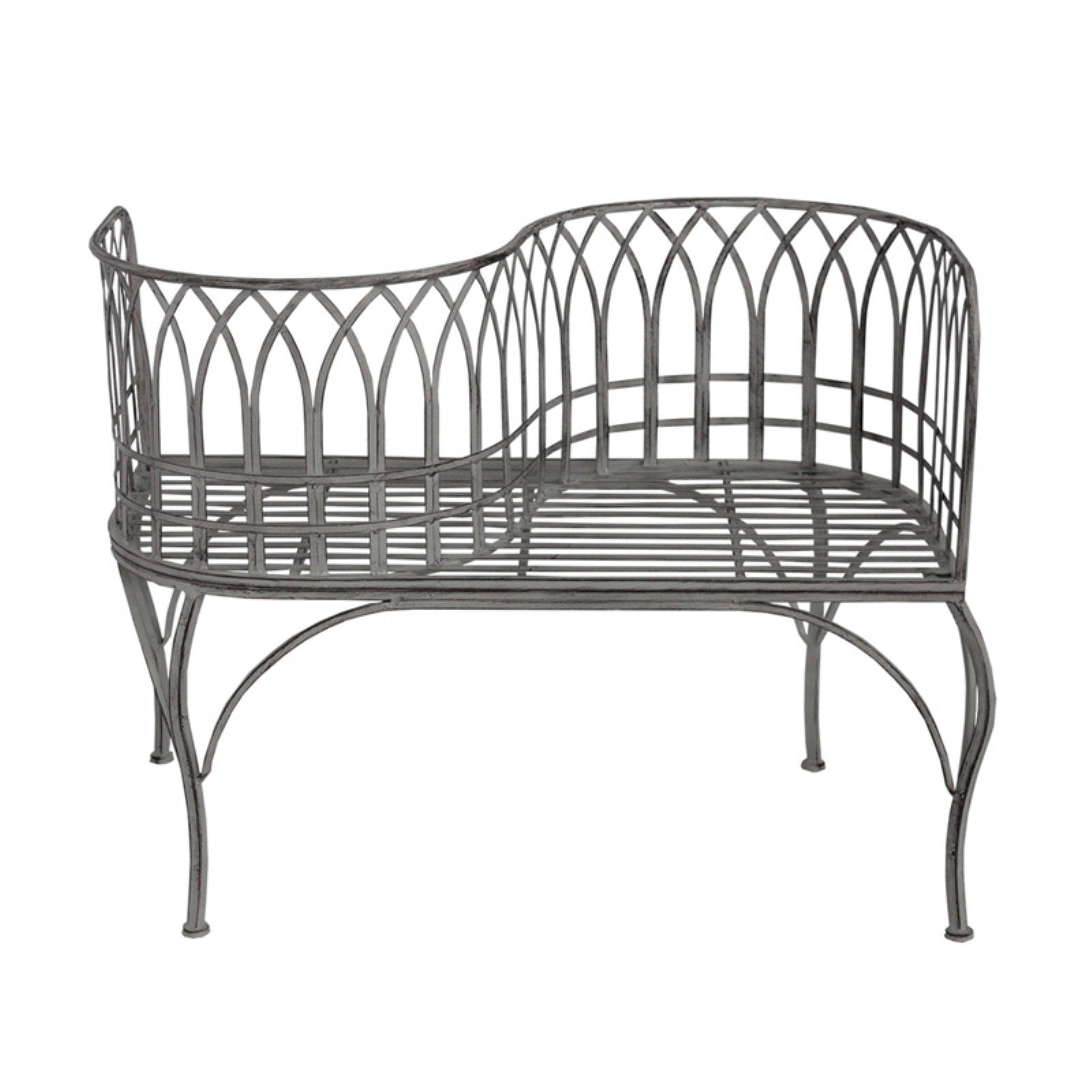 Oakland Living Unique Park 3.3 ft. Double Curved Back Garden Bench