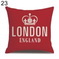 thumbnail image 1 of HEVIRGO Housse de Coussin en Lin avec Motifs de Drapeaux de Londres, 1 of 10