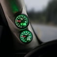 thumbnail image 2 of MaxTow | Black & Green Double Vision Series Volt Gauge for Trucks, 2 of 7