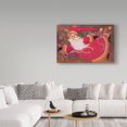 thumbnail image 3 of Trademark Fine Art 'Santa Flying With Ribbon' Canvas Art by Beverly Johnston, 3 of 3