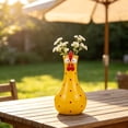 thumbnail image 4 of Handcrafted Long‑Neck Chicken Resin Flower Vase,Quirky Multicolored Rooster Tabletop Planter,Compact Decorative Ornament for Living‑Room Shelf Housewarming Holiday Gift, 4 of 5
