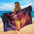 thumbnail image 4 of XYZCANDO Palm Tree Car Seat Cover Towel Sunset Waterproof Sweat Towel Bucket Seat Covers Sweatproof Yoga Towels Blanket with Storage Bag Universal Fit for Cars SUV Sedans, 4 of 7