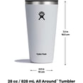 thumbnail image 2 of Hydro Flask Gobelet Tout Autour avec Couvercle - 28 oz - Cascade, 2 of 2