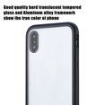 thumbnail image 3 of Caja cómoda translúcida del teléfono del metal de la adsorción magnética para el negro de IPHONE X, 3 of 8