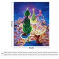 thumbnail image 2 of Manta de tela de superficie vertical súper suave de varios tamaños de Grinch, acogedora y cálida, adecuada para cama, sofá, campamento, viajes, para todas las estaciones, liviana y compacta de 40 x, 2 of 8
