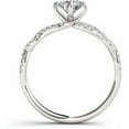thumbnail image 3 of 1-1/4 Carat T.W. Diamond Criss-Cross Shank Classic 14kt White Gold Engagement Ring, 3 of 5