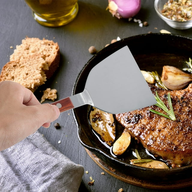 VIFERR Stainless Steel Cooking Pancake Shovel Barbecue Shovel Handle Home Kitchen Cooking Shovel 85 Shovel
