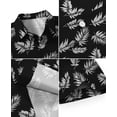 thumbnail image 5 of Aiyino Men's Hawaiian Shirt Short Sleeves Printed Button Down Summer Beach Dress Shirts, 5 of 7