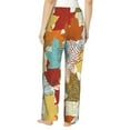 thumbnail image 3 of Xecao Fall Maple Leaves Women's Straight Lounge Pajama Pants: The Epitome of Relaxed Sleepwear, 3 of 9