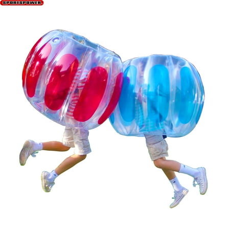 Sportspower Thunder Bubble Soccer Ball - Inflatable, Padded Straps - 2 Pack, Adult