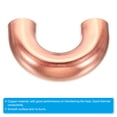thumbnail image 4 of Uxcell 5/8 Inch OD 52.5x33mm Elbow Copper Pipe Fitting 180 Degree U Shape Welding Sweat Solder Connection 2 Pack, 4 of 6
