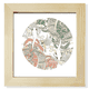 thumbnail image 1 of Ala carpa Bird Japan ukiyo - e Pantalla de escritorio de pared de fotograma cuadrado, 1 of 4