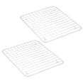 thumbnail image 7 of mDesign Protective Metal Wire Kitchen Sink Drying Mat/Grid, 2 Pack - White, 7 of 7