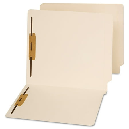 Place Fastener Folder - Universal End Tab Folders, Two Fasteners, Letter, Manila, 50/Box -UNV13120