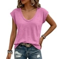 thumbnail image 6 of yillto Womens Short Sleeve Shirts Crewneck Basic Causal Loose Summer Tshirts Lightweight Soft Tops, 6 of 7