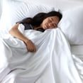 thumbnail image 4 of BedVoyage  Luxury viscose from Bamboo Bed Sheet Set White Queen, 4 of 5