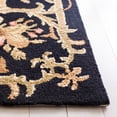 thumbnail image 3 of Safavieh Chelsea Henderson Bordered Wool Runner Rug, Black, 2'6" x 8', 3 of 11