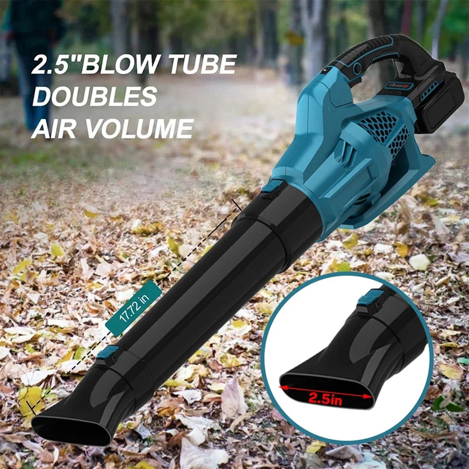 Cordless Electric Blower Handheld Powerful Leaf Blower Snow Blower Dust Blower Sweeper Garden Power Tools ,Adjustable Speed