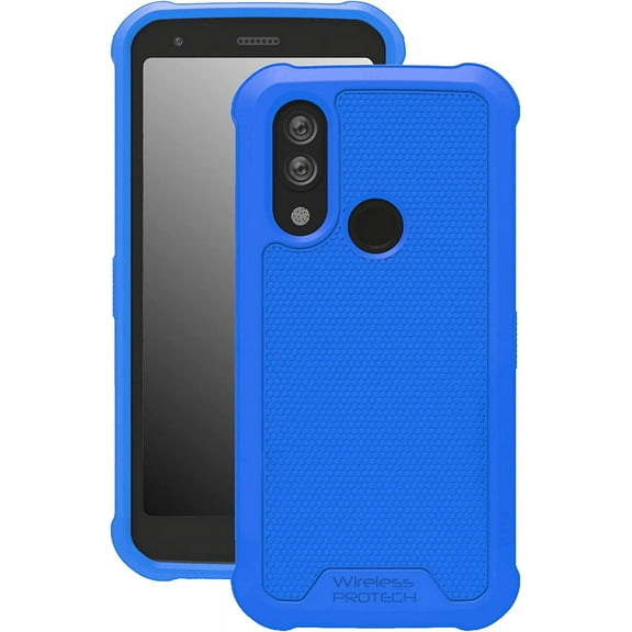 Wireless PROTECH Case Compatible with CAT S62 PRO and CAT S62. Slim Flexible Rugged Case with Drop Protection (Blue)