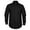 BLACK, variant on Men's Premium Fabric Solid Color Long Sleeve Regular Fit Dress Shirts S-5XL [NEMT103]