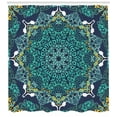 thumbnail image 3 of Ambesonne Turkish Pattern Shower Curtain, Ottoman Motif, 69"Wx70"L, Turquoise Dark Blue, 3 of 3