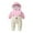 Hot Pink, variant on IROINNID Baby Bodysuit Long Sleeve Baby Boys Girls Color Plush Cute Cartoon Winter Thick Keep Warm Jumpsuit Romper,Pink