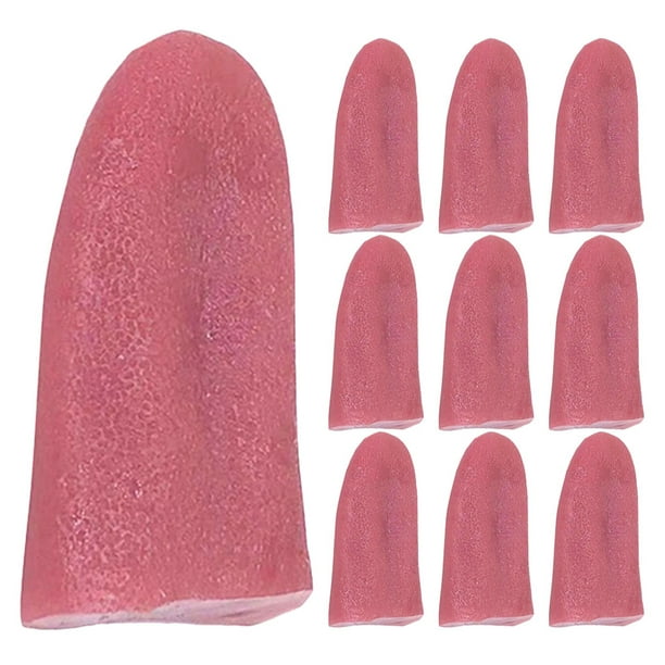 BRIGHTFUFU 10pcs Party de la fiesta Halloween lengua falsa modelos de lengua falsa realista lenguas falsas elásticas