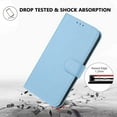 thumbnail image 6 of ELEHOLD Wallet Case for Samsung Galaxy S25, Shockproof Leather Stand Case with Magnetic Clasp & Hand Strap,Blue, 6 of 6