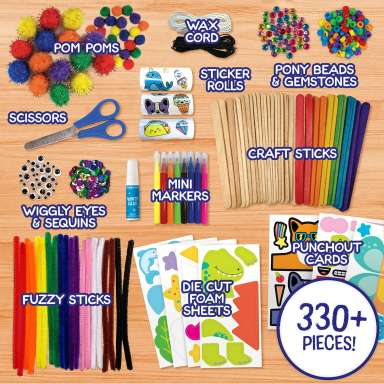  Mega Arts and Crafts Supplies Kit for Kids - Boys and