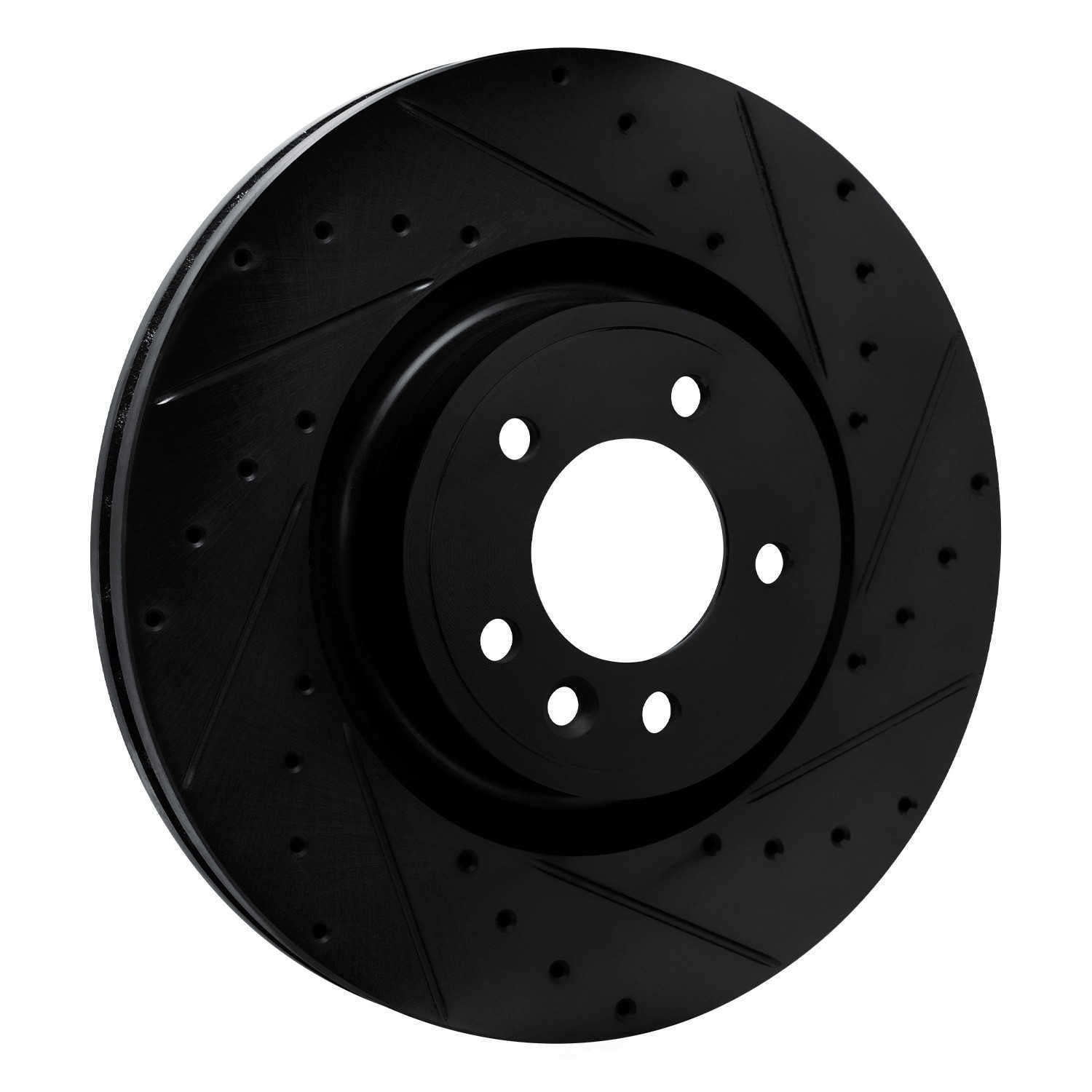 Dynamic Friction Company 633-11032R DFC Brake Rotor - Drilled And Slotted - Black