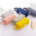 thumbnail image 5 of Soft Pencil Case,Colored Pencil Pouch Cute Pencil Box Zipper Pouch Pencil Bag,Pencil Holders Aesthetic Supplies Classroom Must Haves Hard Shell Pencil Case Pen, Pencil & Marker Cases Khaki, 5 of 9
