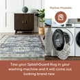 thumbnail image 2 of nuLOOM Darby Persian SplashGuard Machine Washable Area Rug, 8', Round, Darby Beige, 2 of 5
