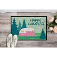 thumbnail image 2 of Carolines Treasures VHA3004MAT Happy Campers Glamping Trailer Door Mat Indoor Rug or Outdoor Welcome Mat 18x27 Doormat, 2 of 4