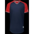 thumbnail image 2 of Russell R01X3M.04R.3XL Adult Classic V-Neck Jersey - Navy, True Red & White - 3XL, 2 of 2