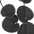 thumbnail image 4 of DecMode Black Metal Leaf Wall Decor, 4 of 9