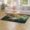 thumbnail image 3 of Flamingo Flower Tropical Home Decor Living Room Carpet Non-slip Hotel Lobby Floor Mat Kitchen Bedroom Entrance Doormat Mats, 3 of 7