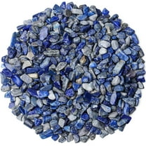 Topboutique Lapis Lazuli Crystals Chips Stone Gravel Bulk 0.66 lb/300 g Quartz Stone Crushed Rocks Pieces Irregular Shaped Tumbled Gemstone for Fish Tank Pebbles Vase Filler Decor,Healing Crystal