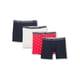 thumbnail image 1 of Calzoncillos tipo bóxer Tommy Hilfiger de algodón elástico para hombre, paquete de 4, 1 of 3