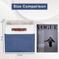 thumbnail image 4 of Fabric Storage Bins Baskets For Shelves 4 Pack Decorative Linen Closet Organizers With Handles For Clothes Home Office Organization, 4 of 7