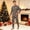 Dad, variant on Wuceii Christmas Pajamas Family Matching Set - 2 piece Cute Black Santa Claus Print Long Sleeve Onesies Pajamas, Holiday Movie Night Loungewear Jumpsuit for Christmas Eve for 12 Months Pjs