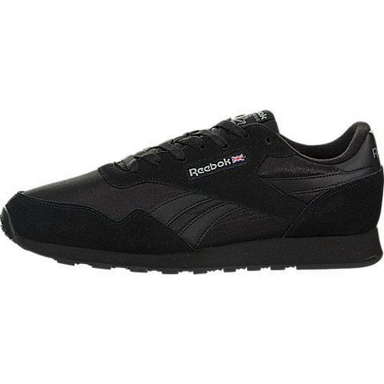 Reebok Mens Royal Nylon Classic Fashion Sneaker BLACK BLACK CARBON