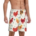 thumbnail image 5 of KLL Flower Chicken for Men's 1-Pack Shorts,Sleep Pajama Shorts for Men Soft Pj Shorts Men's Pajama Bottoms Sleepwear -Large, 5 of 7