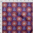 thumbnail image 4 of oneOone Cotton Poplin Violet Fabric Asian Block Floral Dress Material Fabric Print Fabric By The Yard 56 Inch Wide, 4 of 4