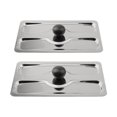 thumbnail image 1 of 2 Pcs Stainless Steel Plastic Toaster Cover Bread Maker Machine, 1 of 10