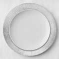 thumbnail image 3 of Koyal Wholesale Industrial Acrylic Silver Charger Plates for Weddings Birthdays Quinceaneras Party Events, Set of 4, 3 of 5