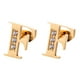 thumbnail image 1 of Aretes Mujer LuckyLy, Inicial Letra A, Acero Inoxidable con Oro 18k y Zirconia Cúbica, Modelo Tina dorado UNITALLA, 1 of 7